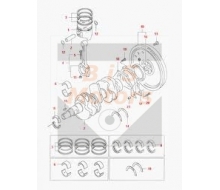 12300-61810-025-BEARING SET-CRANK US025