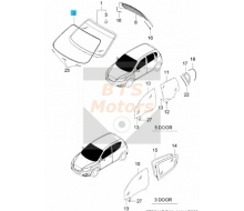 96648415-MOLDING A-W/SHIELD