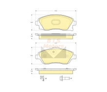 1605974-BRAKE PAD - SET, FRONT